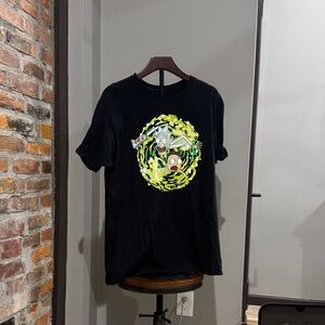 Ripple Junction Black Rick and Morty T-Shirt